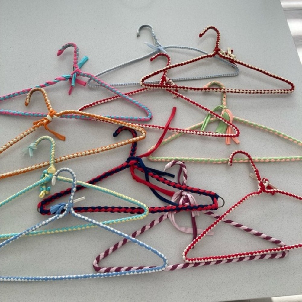 Lot Vintage handmade hangers